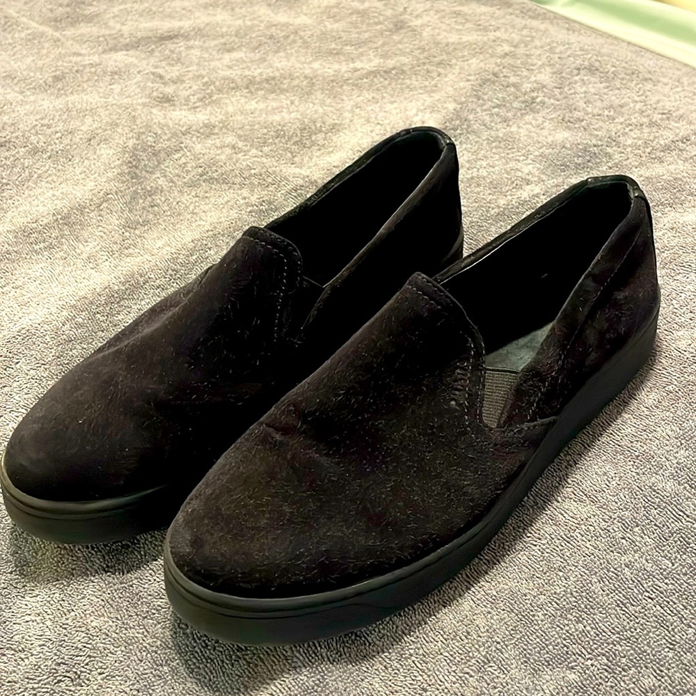 Prada black Women’s suede slip on shoes size EUR 37.5 / US 7.5-8. Also in Plum!